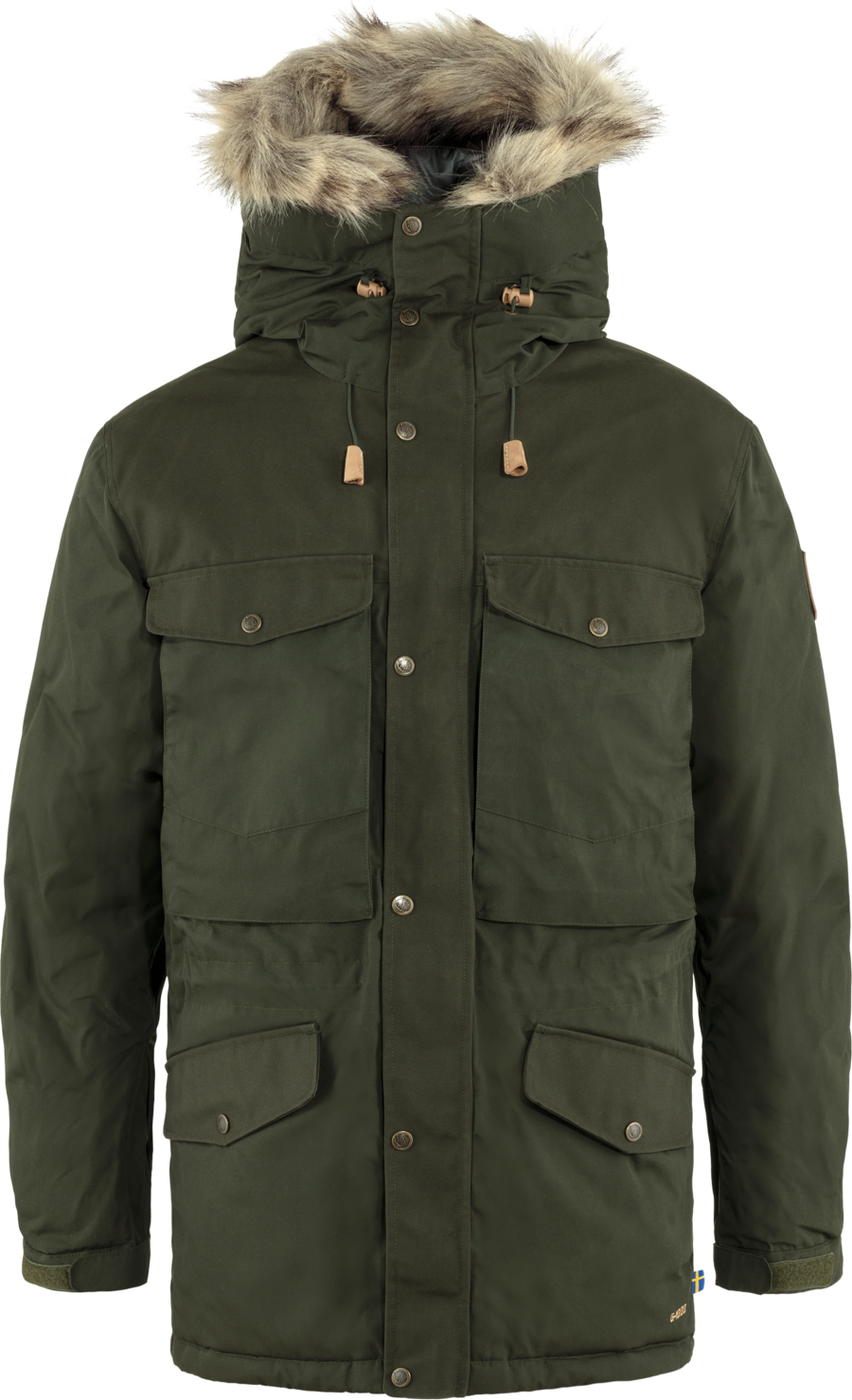 Fjällräven Singi Down Jacket herre i Deep Forest grønn