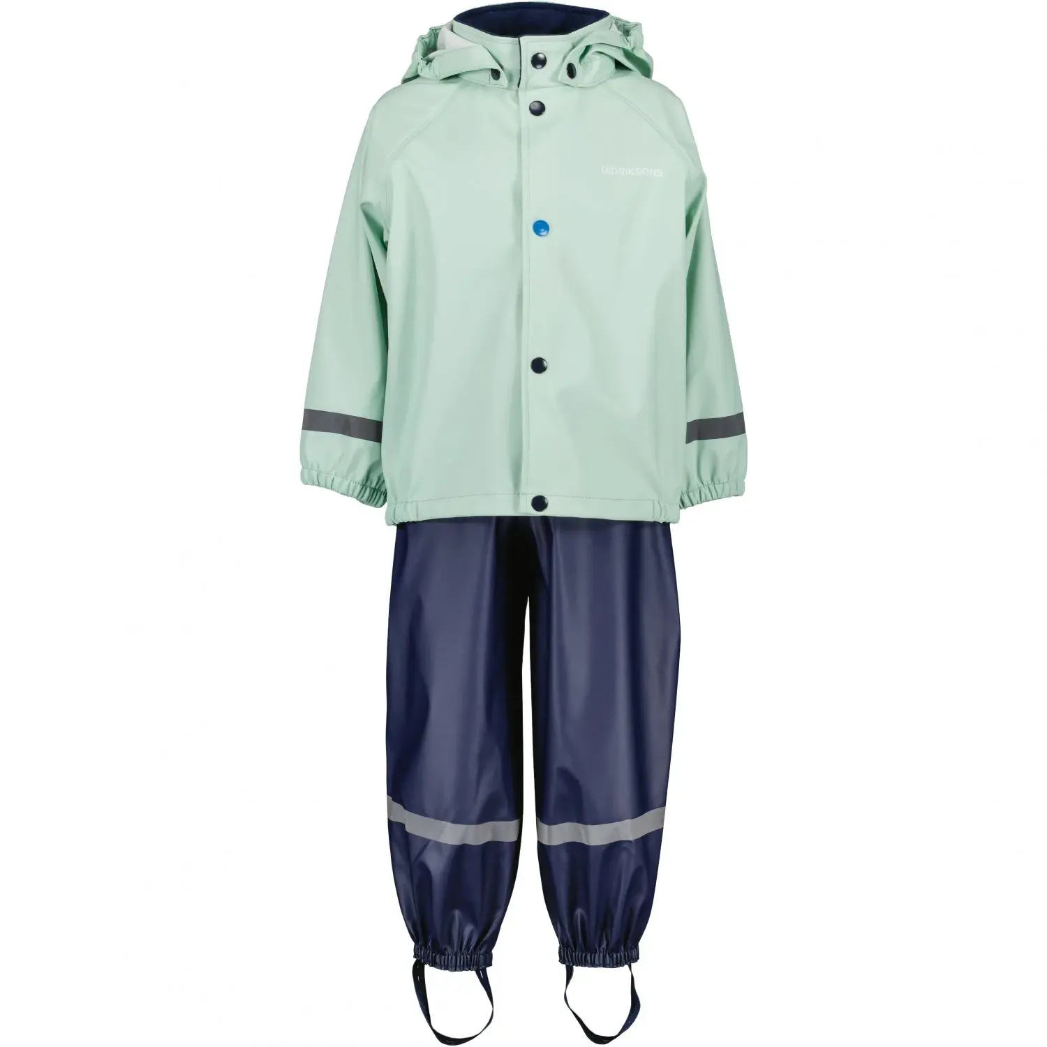 Didriksons Slaskeman regnsett junior i pale mint