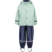 Didriksons Slaskeman regnsett junior i pale mint