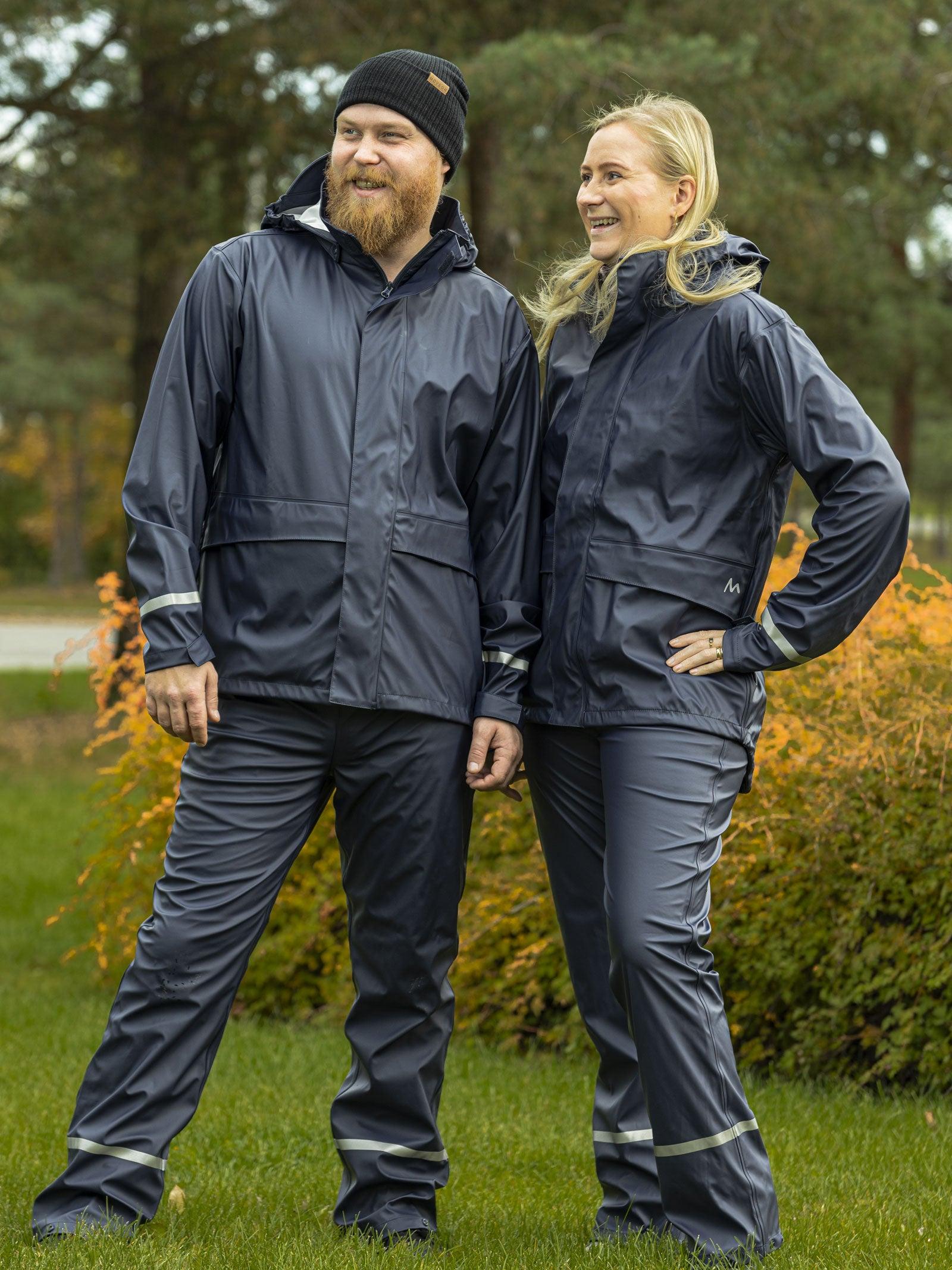 Bergen Unisex MoveOn regnsett i marineblå farge